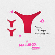 Box 3 tangas menstruels monochrome