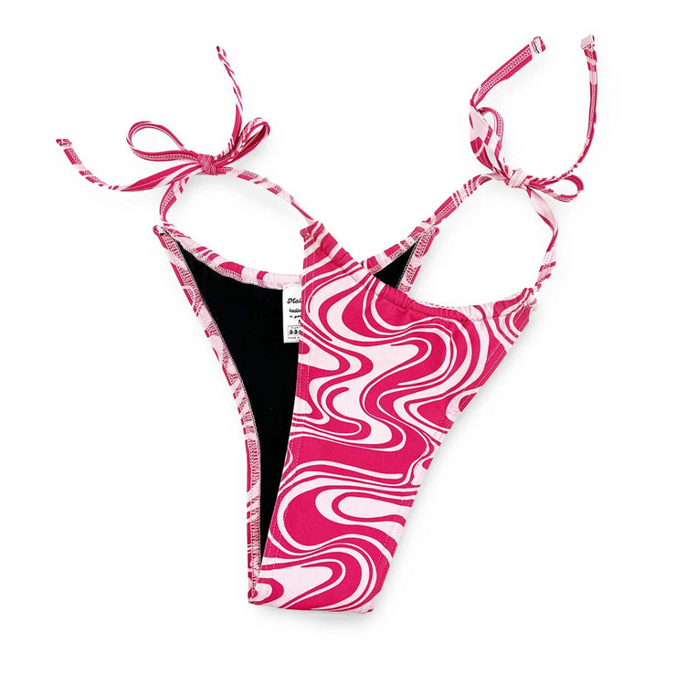 bas de bikini menstruel imprimé rose - malucette