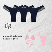 Box 3 tangas menstruels et 1 bikini offert