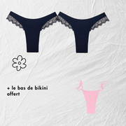 Box 2 tangas menstruels et 1  bas de bikini offert