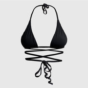 Haut de bikini noir/mini flowers